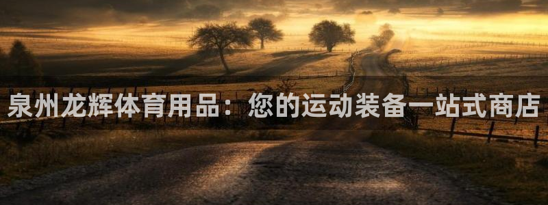 欧陆娱乐平台登录不上去了：泉州龙辉体育用品：您的运动