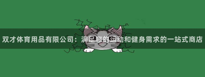 欧陆娱乐注册链接怎么弄的：双才体育用品有限公司：满足