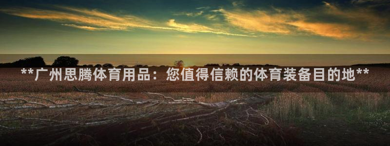 欧陆娱乐系统教程：**广州思腾体育用品：您值得信赖的