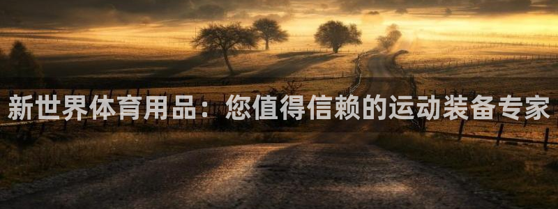 欧陆娱乐平台咋样：新世界体育用品：您值得信赖的运动装