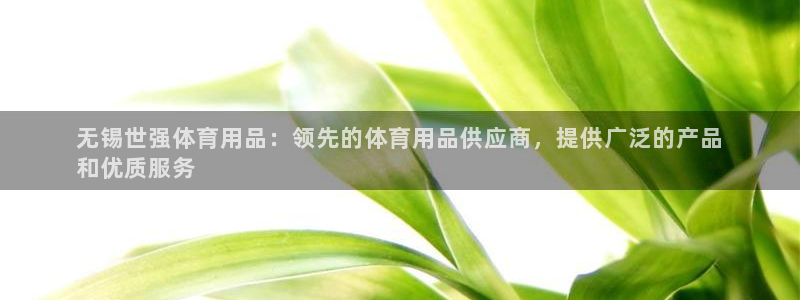 欧陆娱乐是什么：无锡世强体育用品：领先的体育用品供应
