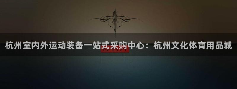 欧陆娱乐登录注册平台有哪些：杭州室内外运动装备一站式采购中心